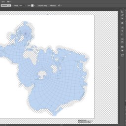 Spilhaus World Ocean Map: vector assets for designers