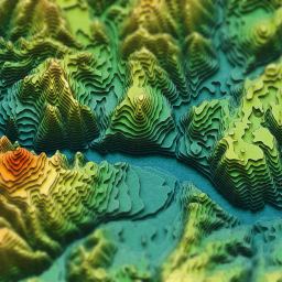 Make this AI-inspired topo landscape please