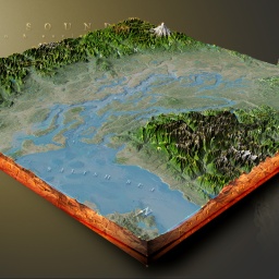 Puget Sound 3D block diagram